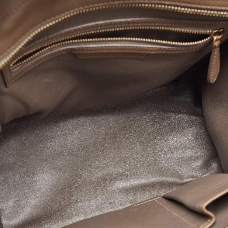 Pre Owned Celine Tricolor Leather Mini Luggage Tote