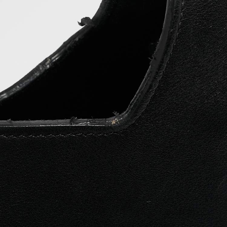 Pre Owned Celine Black Leather Hook Hobo