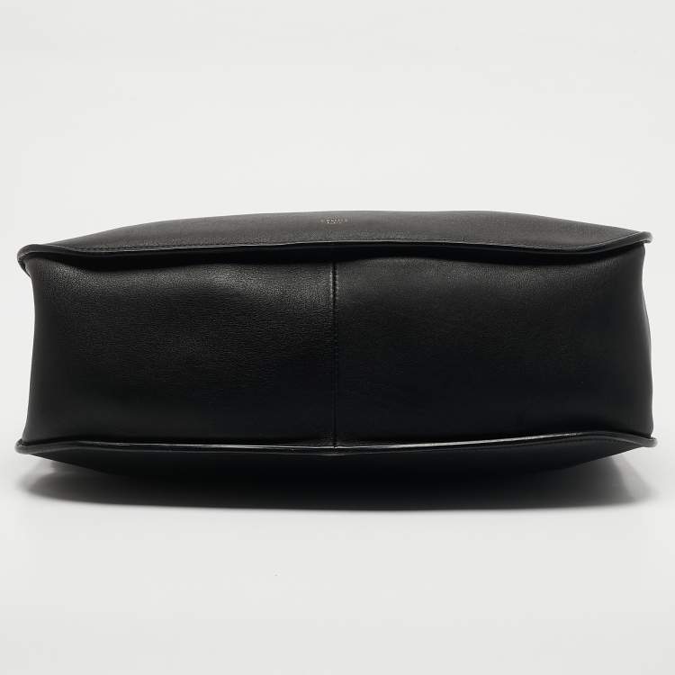 Pre Owned Celine Black Leather Hook Hobo