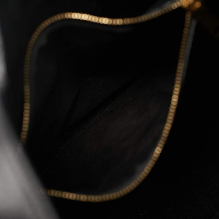 Pre Owned Celine Black Leather Hook Hobo