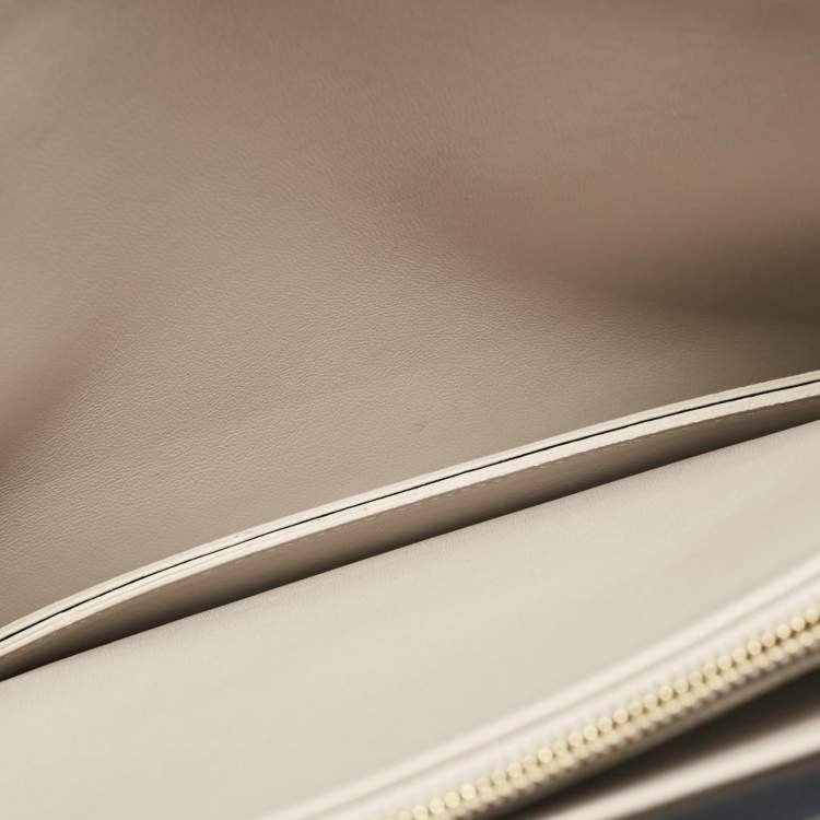 Pre Owned Celine Black Leather Medium Clasp Bag