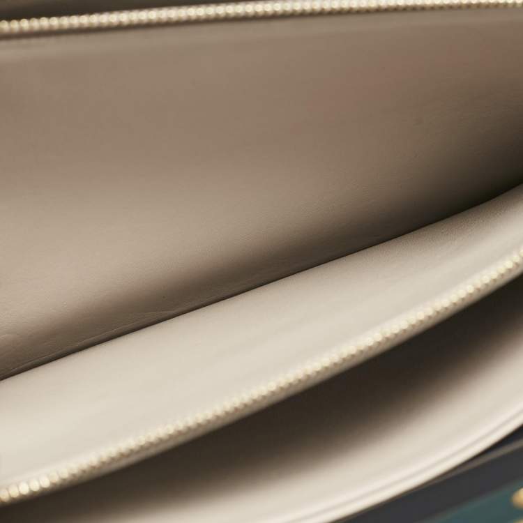 Pre Owned Celine Black Leather Medium Clasp Bag