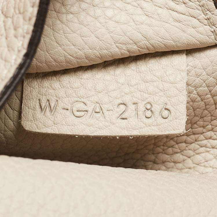 Pre Owned Celine Ivory White Leather Trifold Bag