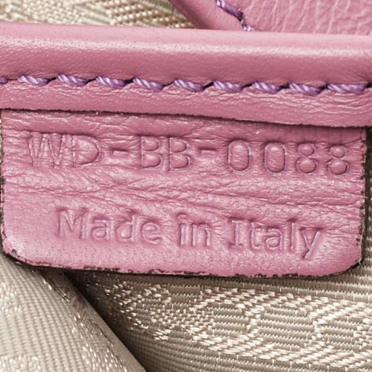 Pre Owned Celine Pink Leather Watch Me Flap Shoulder Bag