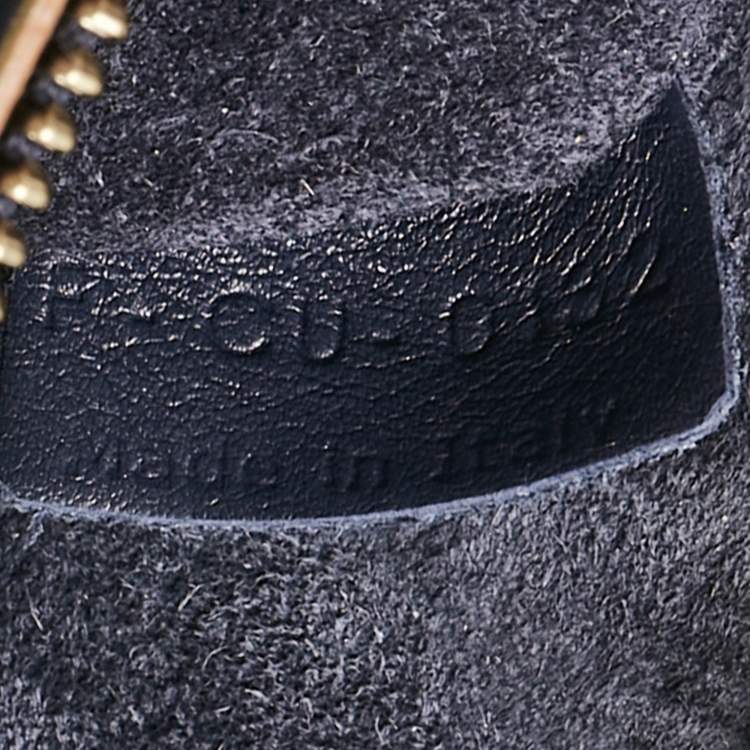 Pre Owned Celine Midnight Blue Leather Medium Phantom Luggage Tote