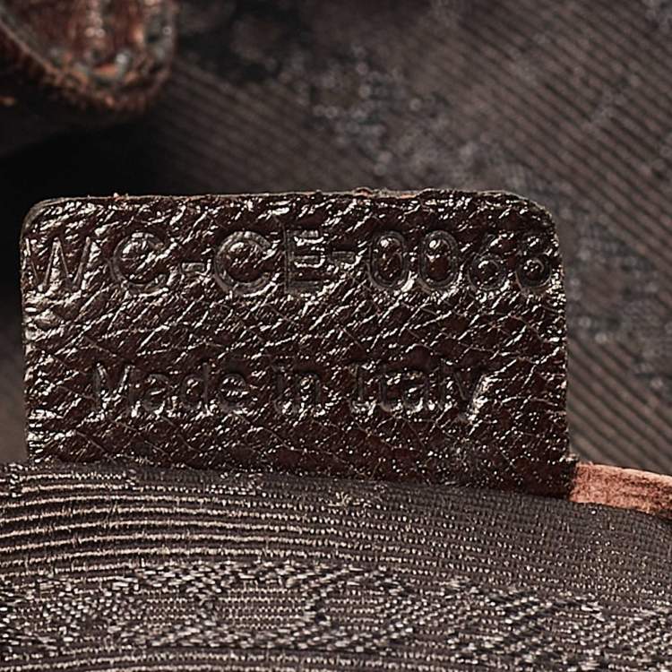 Pre Owned Celine Choco Brown Leather Turn Lock Flap Satchel