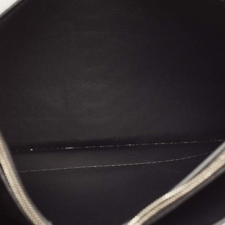 Pre Owned حقيبة كلتش سيلين دايموند جلد وشعر عجل متعدد الألوان