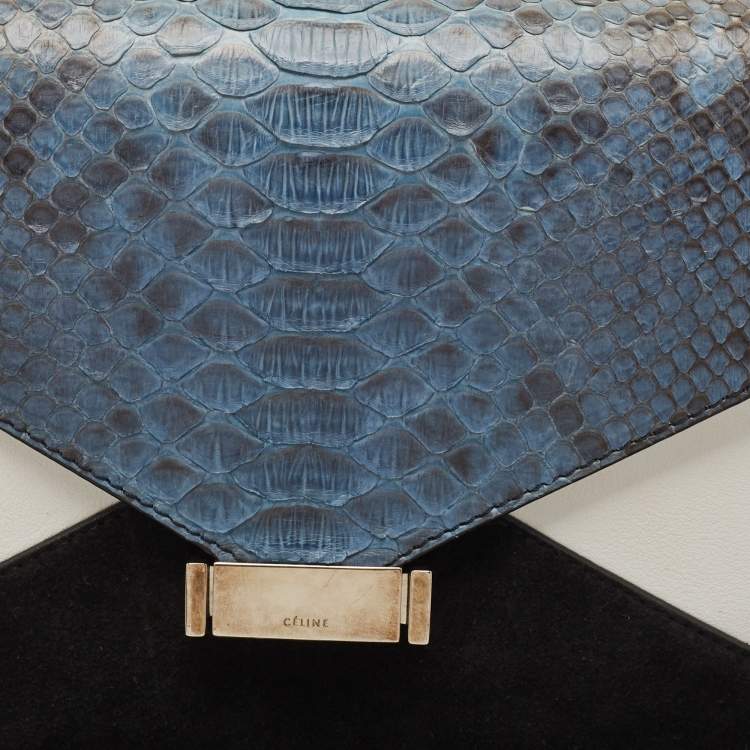 Pre Owned حقيبة كلتش سيلين دايموند جلد وشعر عجل متعدد الألوان