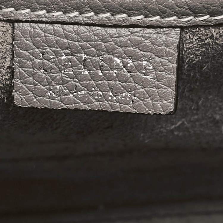 Pre Owned Celine Beige Leather Nano Luggage Tote