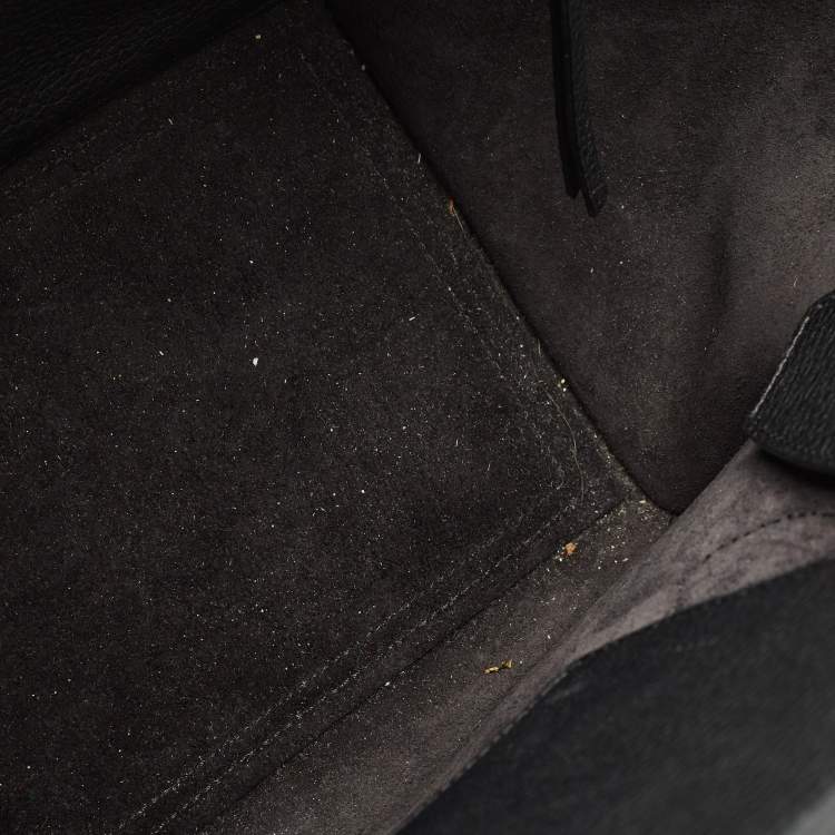 Pre Owned Celine Black Leather Mini Tie Tote