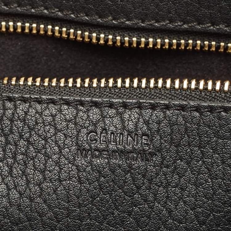 Pre Owned Celine Black Leather Mini Tie Tote