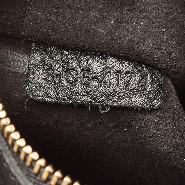 Pre Owned Celine Black Leather Mini Tie Tote