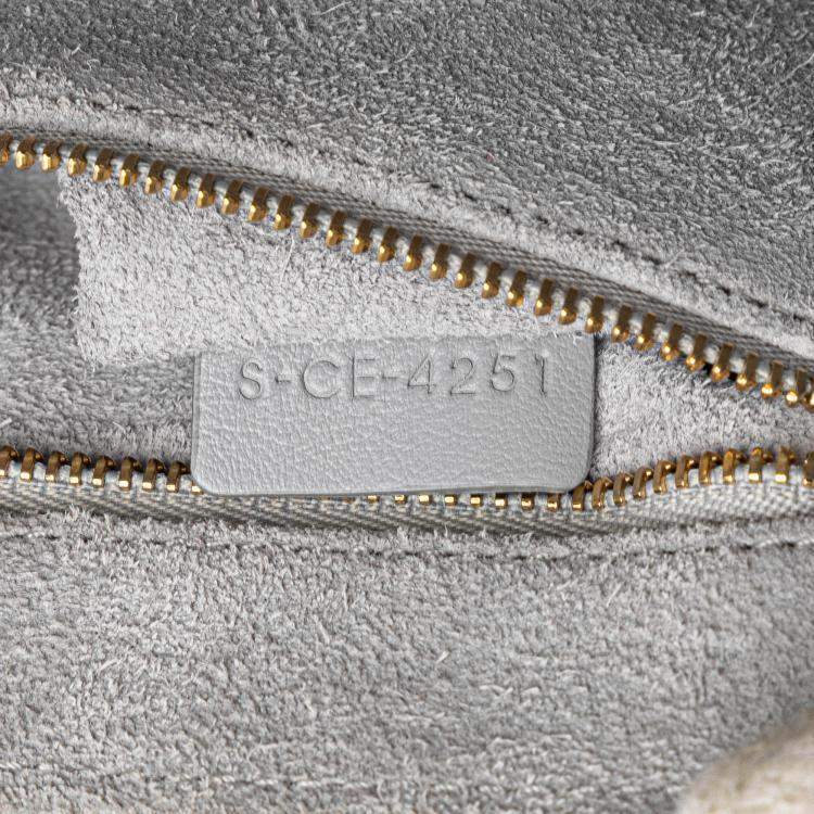 Pre Owned Celine Grey Teen Smooth Calfskin Soft 16 Crossbody