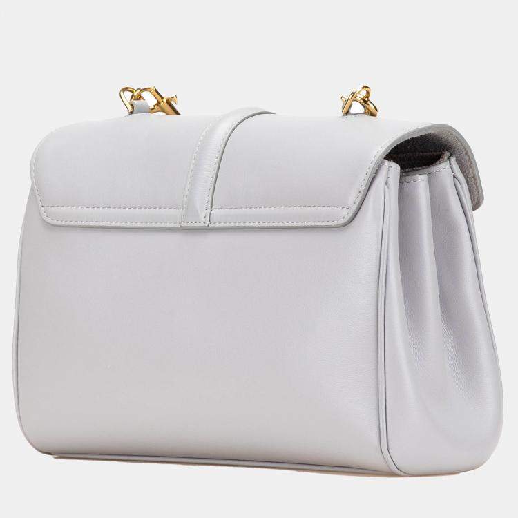 Pre Owned Celine Grey Teen Smooth Calfskin Soft 16 Crossbody