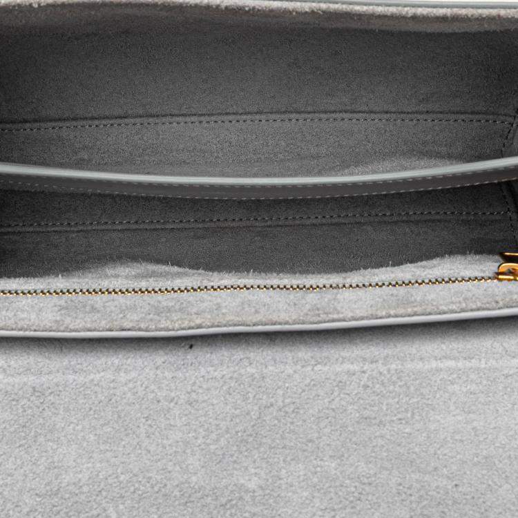 Pre Owned Celine Grey Teen Smooth Calfskin Soft 16 Crossbody