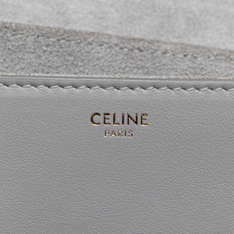Pre Owned Celine Grey Teen Smooth Calfskin Soft 16 Crossbody