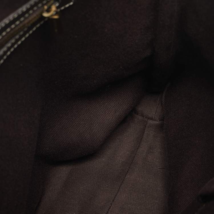 Pre Owned Celine Brown/Beige Macadam Canvas and Leather Tote