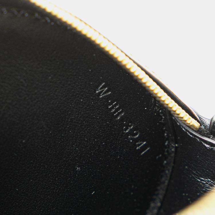 Pre Owned Celine Black Small Calfskin Cuir Triomphe Oval Crossbody