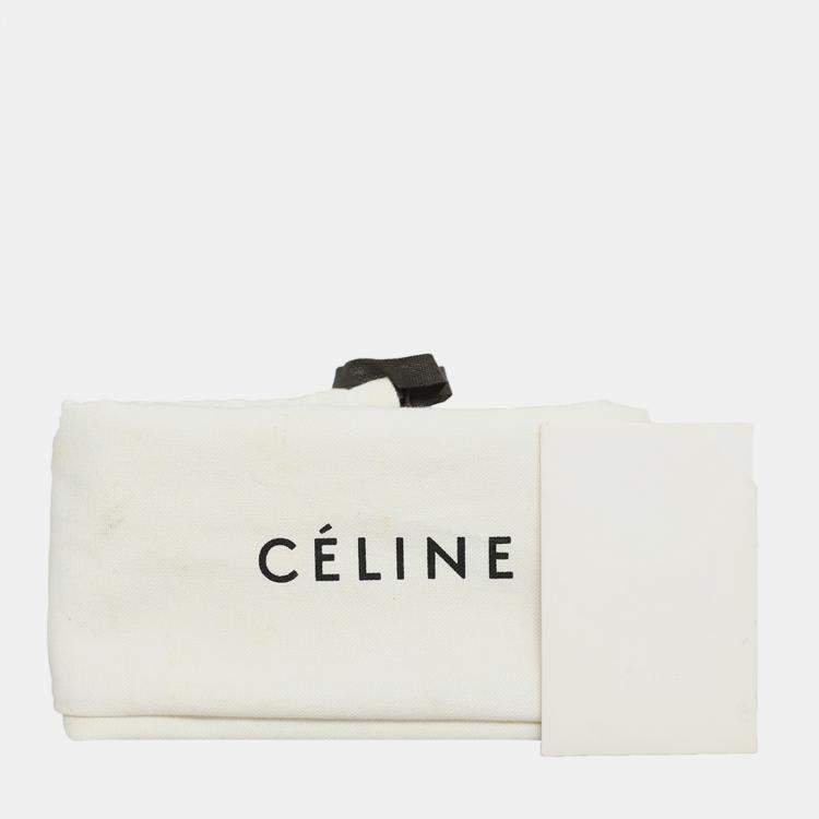 Pre Owned Celine Dark Brown Snakeskin Pyhton Mini Luggage Bag