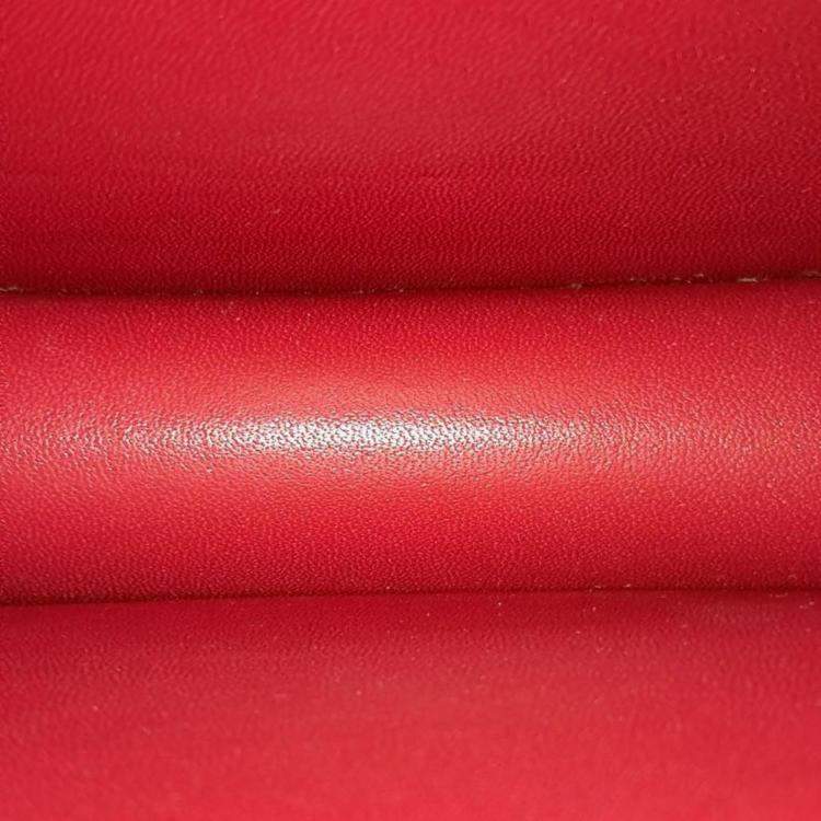 Pre Owned Celine Red Leather Classic Box Medium Bag