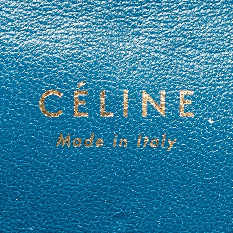 Pre Owned Celine Blue Python Medium Phantom Luggage Tote