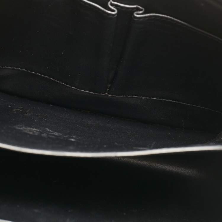 Pre Owned Celine Black Patent Leather Medium Classic Box Shoulder Bag