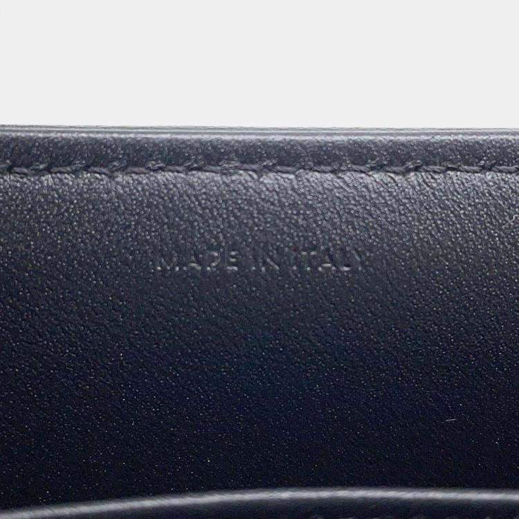 Pre Owned Celine Black Leather Mono Chrome Chain Shoulder Bag
