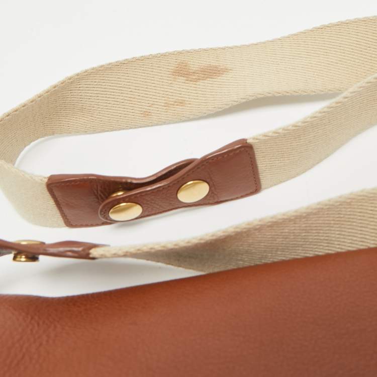 Pre Owned Celine Brown Leather Blade Flap Shoulder Bag