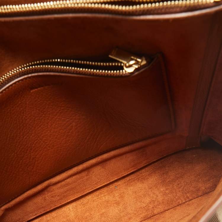 Pre Owned Celine Brown Leather Blade Flap Shoulder Bag
