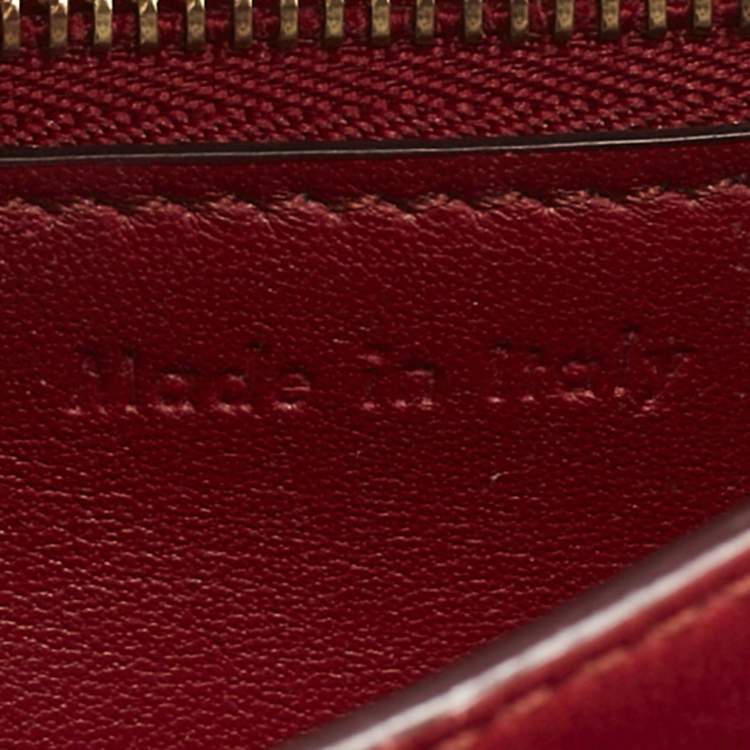 Pre Owned Celine Red Leather Small Classic Box Crossbody Bag
