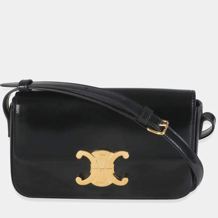 バッグ CELINE archive nylon shoulder bag black CELINE Nylon Ava Shoulder Bag Black 1654944 | FASHIONPHILE