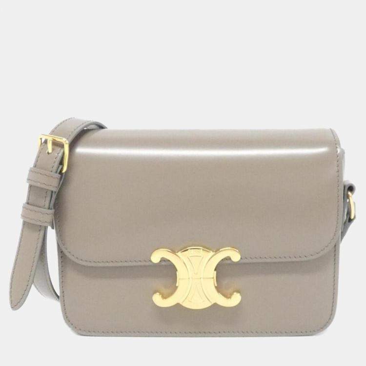 セリーヌ Teen triomphe leather shoulder bag Celine Leather Teen Triomphe Shoulder Bag Celine | TLC