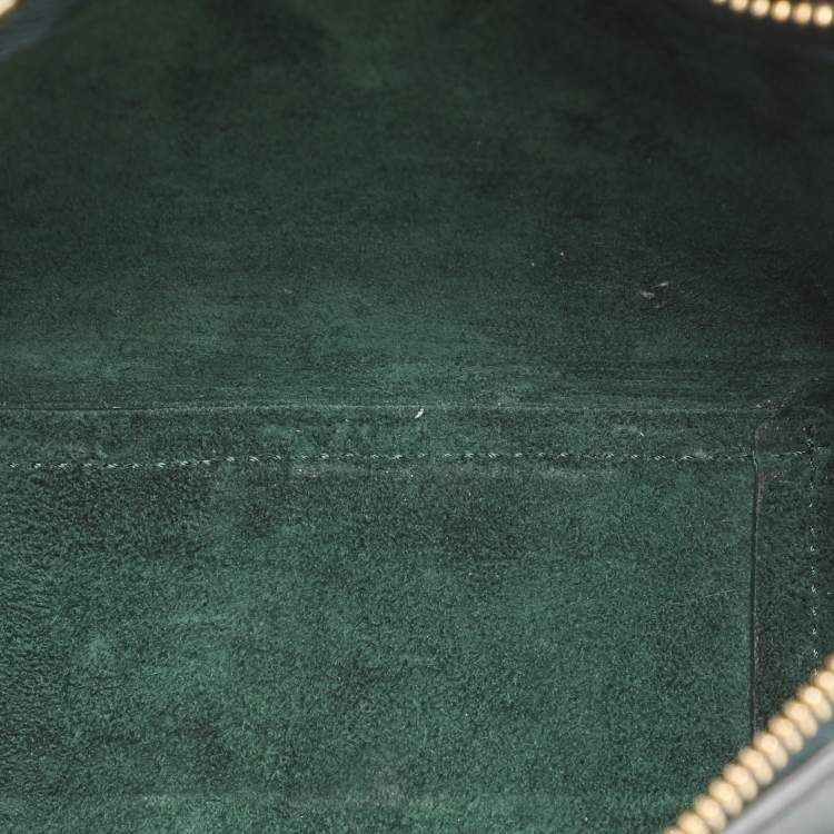Pre Owned Celine Green Leather Pico Belt Top Handle Bag