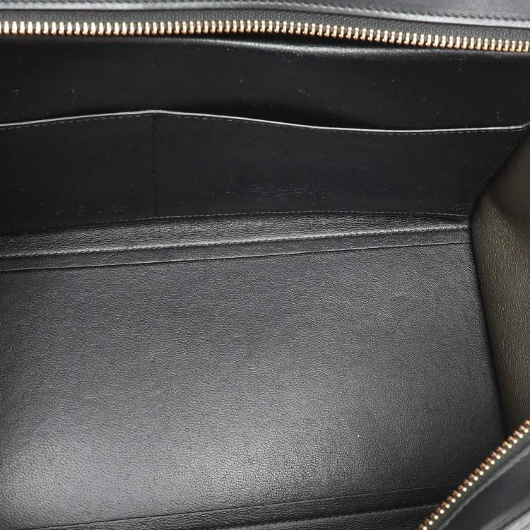 Pre Owned Celine Tricolor Leather Small Trapeze Top Handle Bag