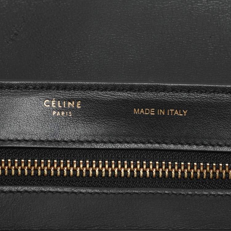 Pre Owned Celine Tricolor Leather Small Trapeze Top Handle Bag