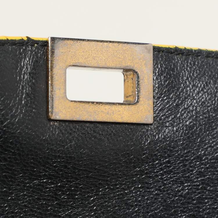 Pre Owned Celine Tricolor Leather Mini Trapeze Bag