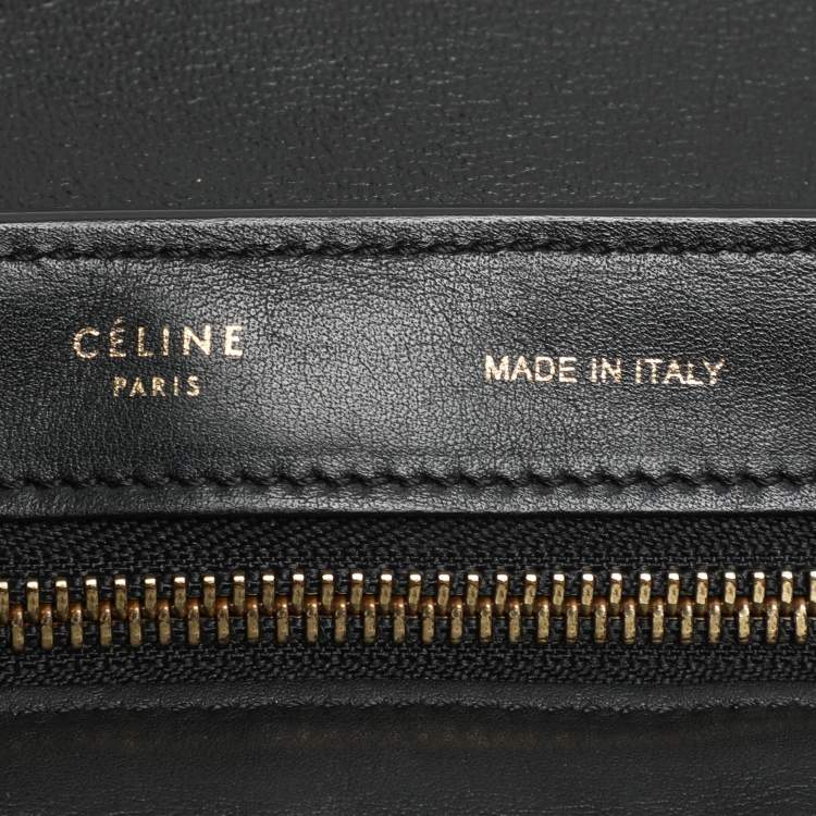 Pre Owned Celine Tricolor Leather Mini Trapeze Bag