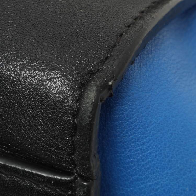 Pre Owned Celine Tricolor Leather Mini Trapeze Bag