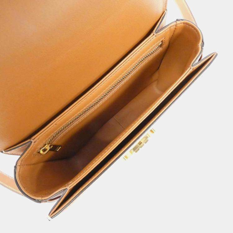 Pre Owned Celine Leather Teen Triomphe Shoulder Bag