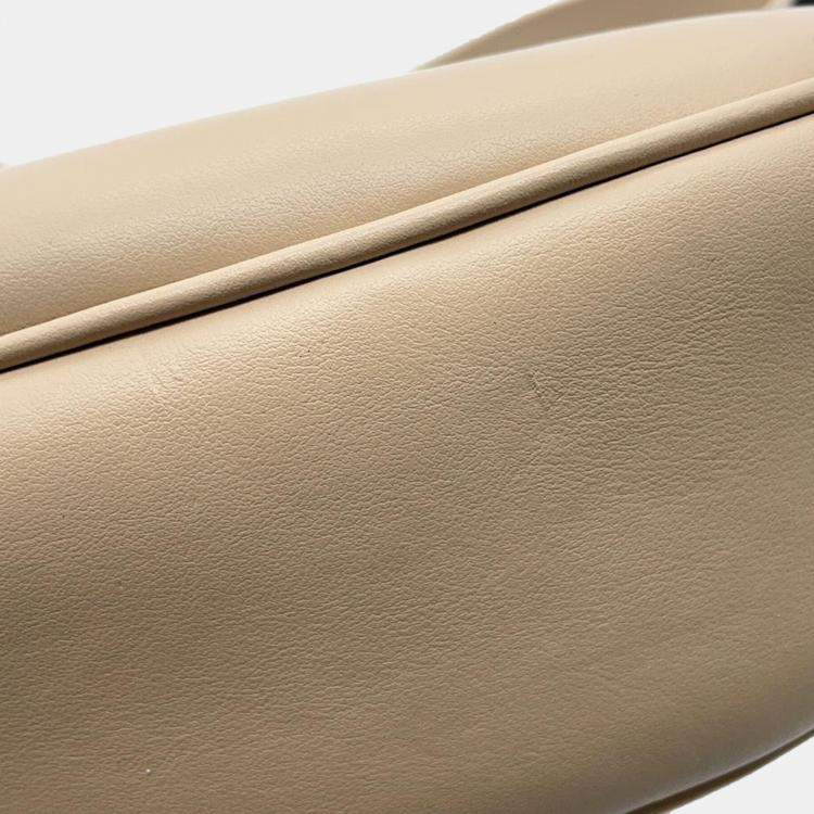 Pre Owned Celine Beige Leather Medium Ava One Shoulder Bag 