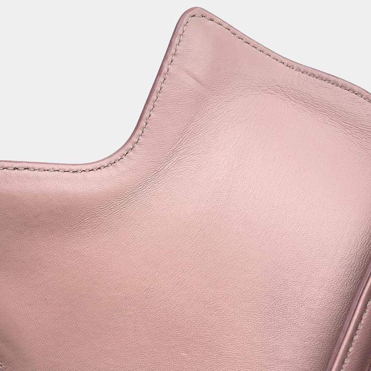 Pre Owned Celine  Pink Leather Small Busas 16 Shoulder Bag