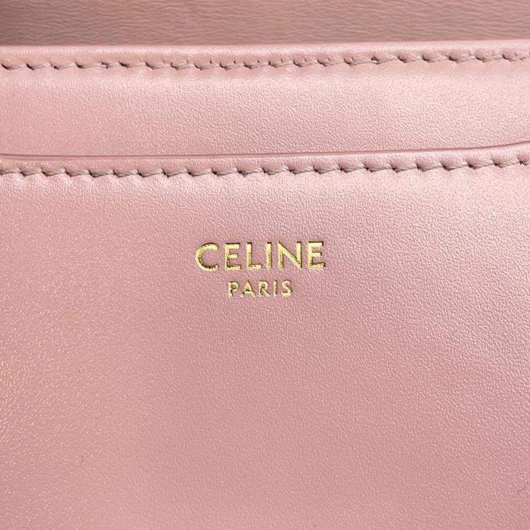 Pre Owned Celine  Pink Leather Small Busas 16 Shoulder Bag