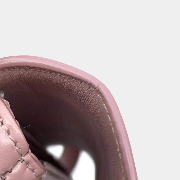Pre Owned Celine  Pink Leather Small Busas 16 Shoulder Bag