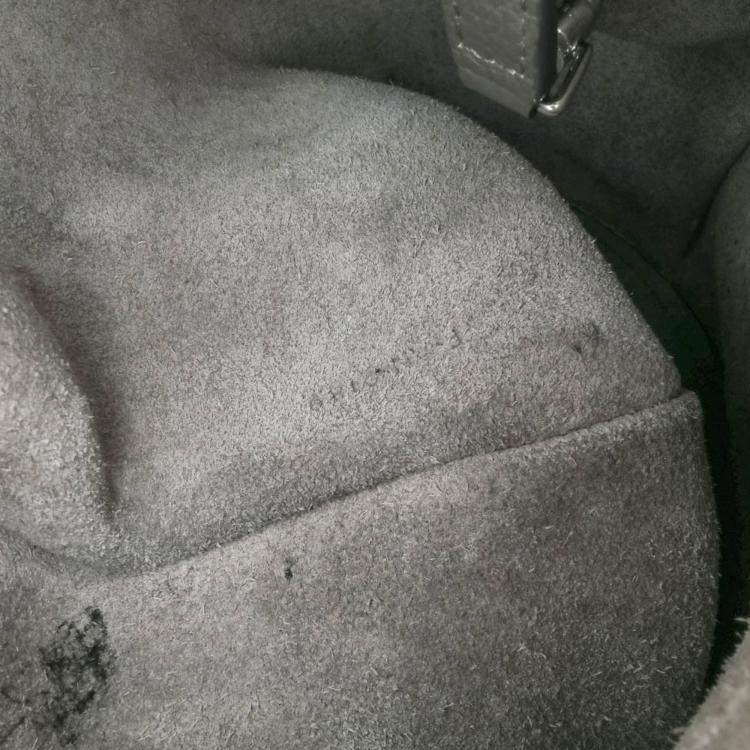 Pre Owned Celine Grey Nano Leather Big Bucket Bag
