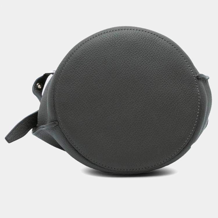 Pre Owned Celine Grey Nano Leather Big Bucket Bag