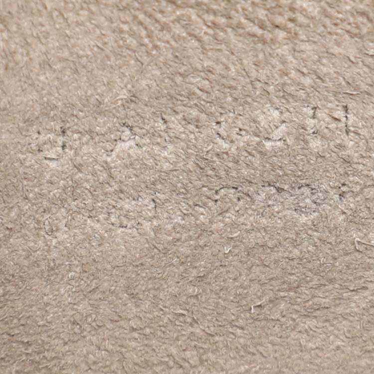 Pre Owned Celine Taupe Leather Nano Luggage Tote