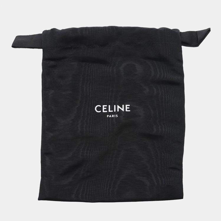 Pre Owned Celine White PVC Leather Triomphe Shoulder Bag