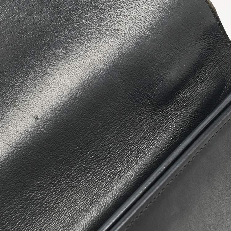 Pre Owned Celine Tricolor Leather Small Trapeze Top Handle Bag