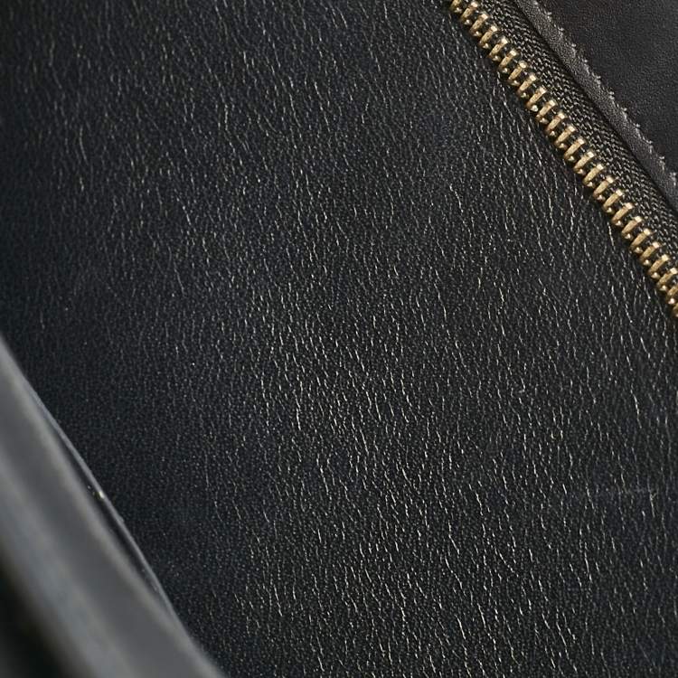 Pre Owned Celine Tricolor Leather Small Trapeze Top Handle Bag