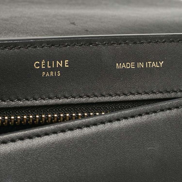 Pre Owned Celine Tricolor Leather Small Trapeze Top Handle Bag